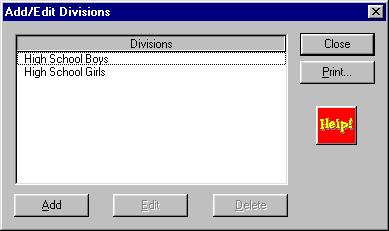 Divisions Window